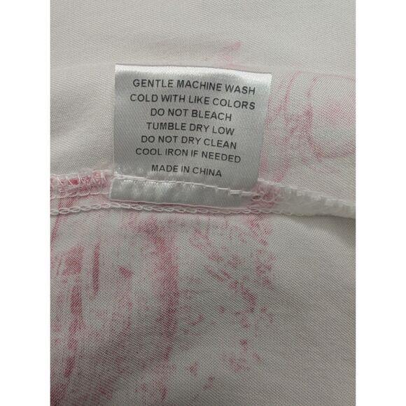 Katie Kime Pajama Set Womens Large Red Pink Atlanta Georgia Short Sleeve - Picture 9 of 10